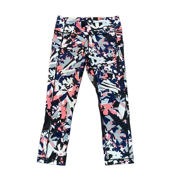 Lululemon Multicolor Mesh Crop Leggings Size 6 - Picture 1 of 14